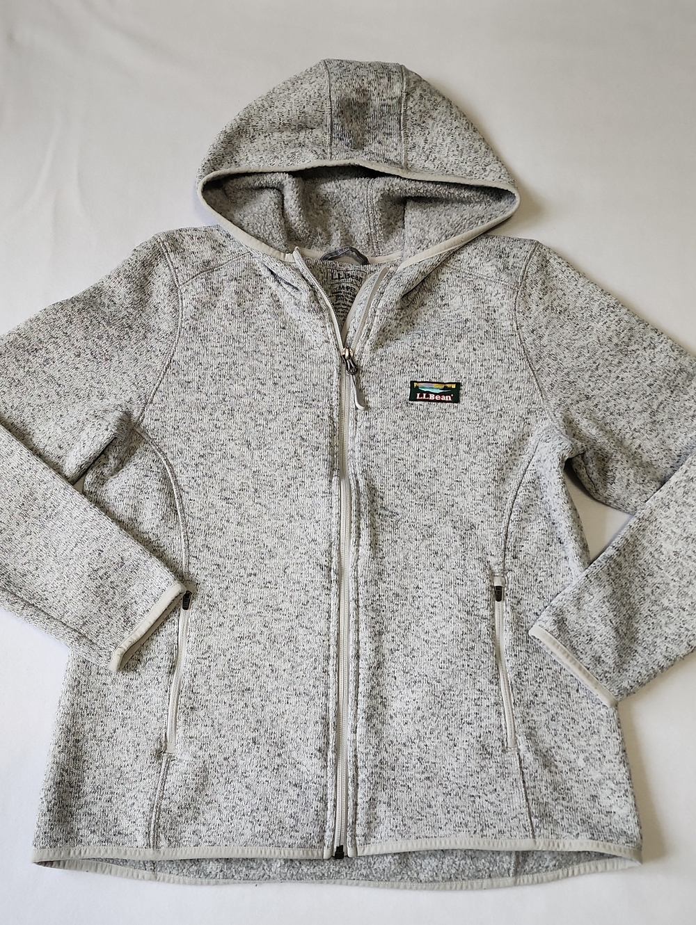 L.L. Bean Heather Gray Zip Hoodie